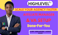 setup ghl affiliate manager ghl virtual assistant ghl client onboarding
