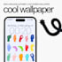 provide colourful sign language alphabet lock screen wallpaper