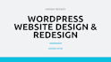 design a wordpress website design and redesign wordpress website development