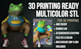 paint your stl obj 3mf 3d model file split for bambu lab multicolor 3d printing