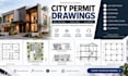 create city permit drawings, architectural, structural plans and blueprints