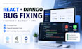 fix react django bugs and API errors