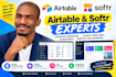 design airtable database airtable automation softr webapp make com ai automation
