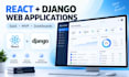 build react django saas mvps and web apps