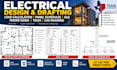electrical load calculation panel schedules sld feeder sizing texas cad drawing