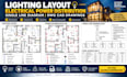 create lighting layout electrical power distribution single line diagram dwg cad