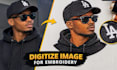 do logo to embroidery digitizing in 1 hour