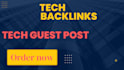 boost SEO with tech backlinks and premium tech guest post
