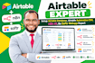 setup airtable database, airtable automation crm, n8n ai, be softr webapp expert