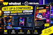 setup and configure whatnot stream for obs, auctions and vertical live selling