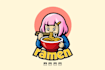 design an authentic and modern food, ramen logo