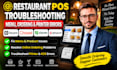 troubleshoot restaurant pos menu, ordering and printer errors