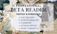 be your fantasy and romantasy beta reader and critique partner
