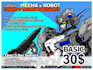draw mecha and robots concept design