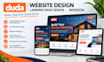 build duda website duda landing page design redesign duda website