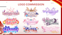 design a custom vtuber and streamer logo
