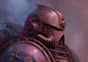 create a grimdark warhammer 40k style character illustration