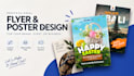 design eye catching flyers, posters