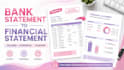 convert bank statement into financial statement