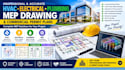 design hvac, electrical, plumbing mep drawing and commercial permit plans