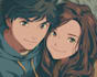 draw anime couple illustration