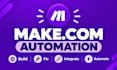 build and fix make com automation flows and make agents