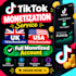 create UK, USA tiktok account creative rewardward program