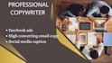 write high converting facebook ad copy or email copy