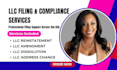 do llc reinstatement, llc amendment, llc dissolution and llc address change