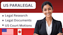 draft US legal documents as a paralegal