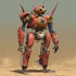 create futuristic sci fi robot character art