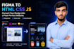 convert figma to modern responsive website with HTML CSS js and animation