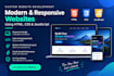 create a modern responsive website