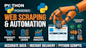 do python web scraping, data extraction and process automation
