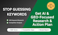 do SEO keyword research competitor analysis and ai content strategy