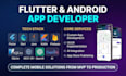 develop custom flutter and android app with ai