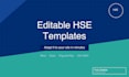 create editable safety manual, sop, and risk register templates