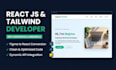 build a responsive react js website with tailwind CSS