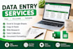 do accurate data entry and copy paste