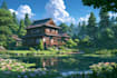 make anime backgrounds and environment art