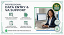 do accurate data entry and virtual assistant tasks