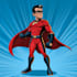 made unique superhero comic cartoon character