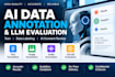 do ai data annotation, labeling and llm content evaluation