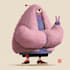 draw a cartoon character in a funny sketch