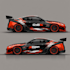 car with a creative custom wrap and stunning graphics