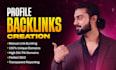 build manual high DR profile backlinks
