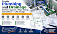 create plumbing and drainage sanitary layout pipe sizing calculations cad design