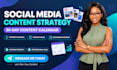create a social media strategy and content calendar