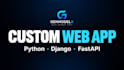 build a custom web application with python mern or fastapi