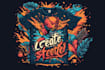 do custom illustration t shirt design